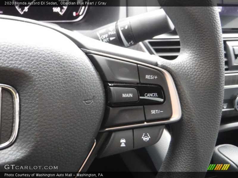 Obsidian Blue Pearl / Gray 2020 Honda Accord EX Sedan
