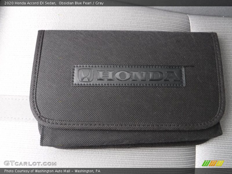Obsidian Blue Pearl / Gray 2020 Honda Accord EX Sedan