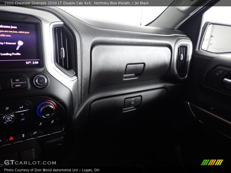 Northsky Blue Metallic / Jet Black 2020 Chevrolet Silverado 1500 LT Double Cab 4x4