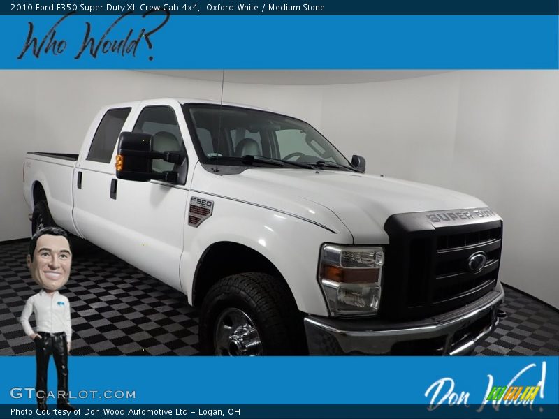 Oxford White / Medium Stone 2010 Ford F350 Super Duty XL Crew Cab 4x4