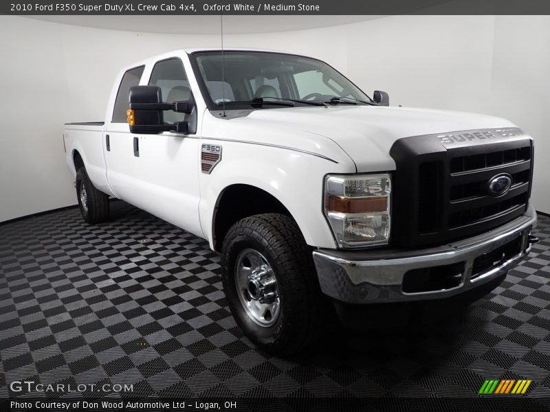 Oxford White / Medium Stone 2010 Ford F350 Super Duty XL Crew Cab 4x4