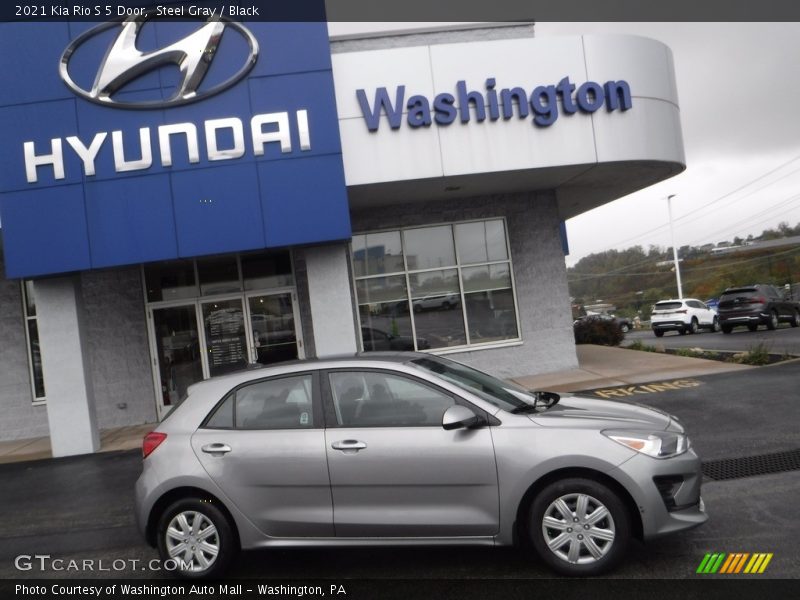 Steel Gray / Black 2021 Kia Rio S 5 Door