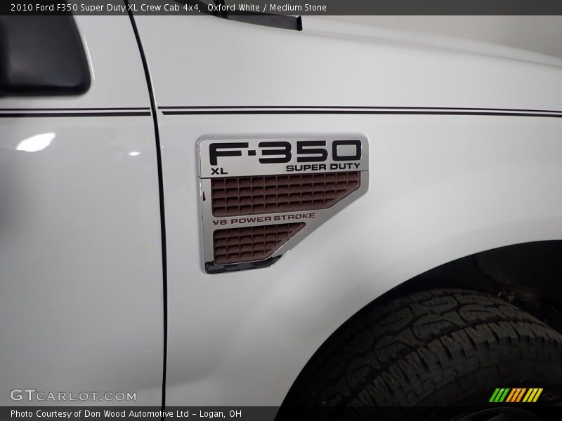 Oxford White / Medium Stone 2010 Ford F350 Super Duty XL Crew Cab 4x4