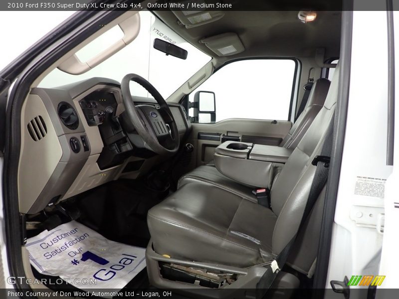 Oxford White / Medium Stone 2010 Ford F350 Super Duty XL Crew Cab 4x4