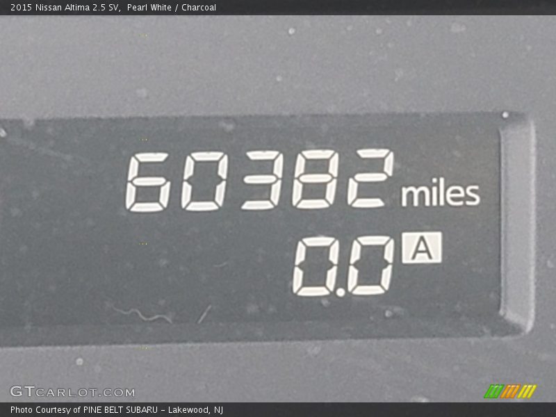 Pearl White / Charcoal 2015 Nissan Altima 2.5 SV