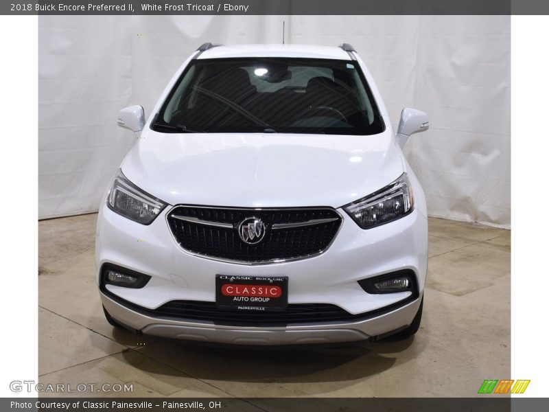 White Frost Tricoat / Ebony 2018 Buick Encore Preferred II