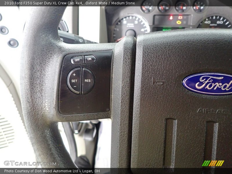 Oxford White / Medium Stone 2010 Ford F350 Super Duty XL Crew Cab 4x4
