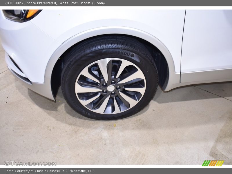 White Frost Tricoat / Ebony 2018 Buick Encore Preferred II