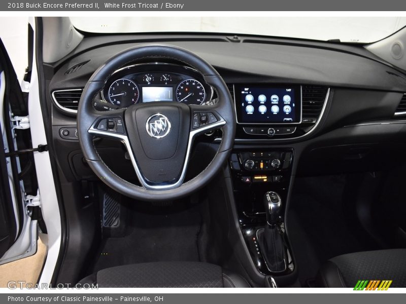 White Frost Tricoat / Ebony 2018 Buick Encore Preferred II