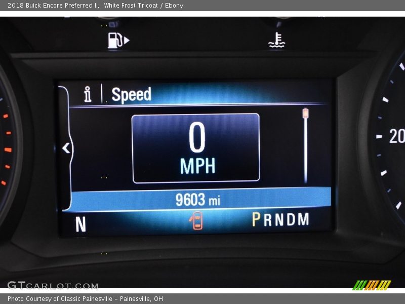 White Frost Tricoat / Ebony 2018 Buick Encore Preferred II