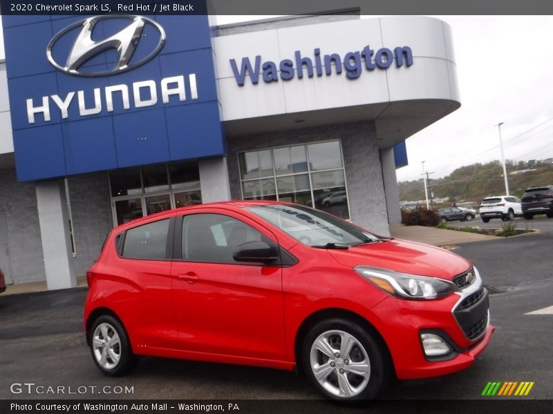 Red Hot / Jet Black 2020 Chevrolet Spark LS