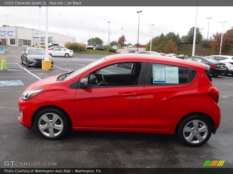 Red Hot / Jet Black 2020 Chevrolet Spark LS