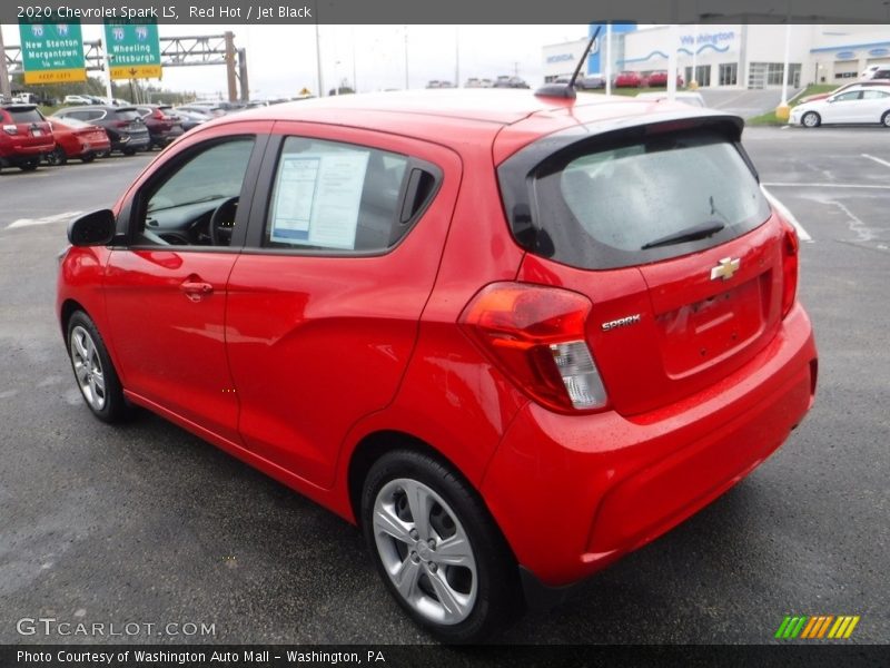 Red Hot / Jet Black 2020 Chevrolet Spark LS