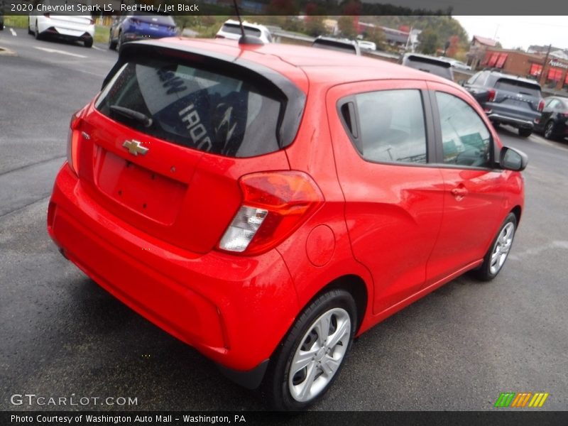 Red Hot / Jet Black 2020 Chevrolet Spark LS