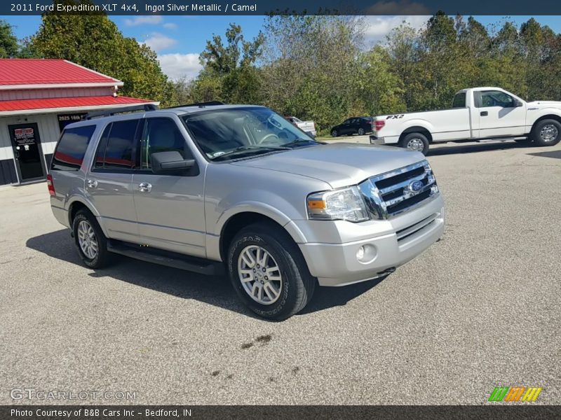 Ingot Silver Metallic / Camel 2011 Ford Expedition XLT 4x4