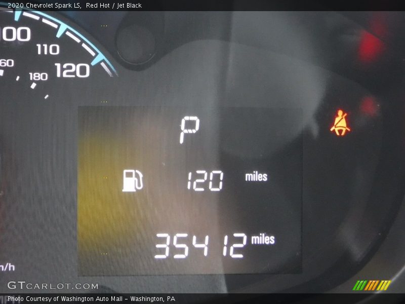 Red Hot / Jet Black 2020 Chevrolet Spark LS