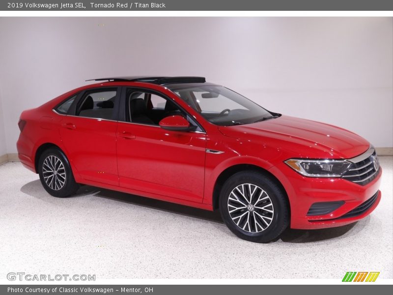 Tornado Red / Titan Black 2019 Volkswagen Jetta SEL