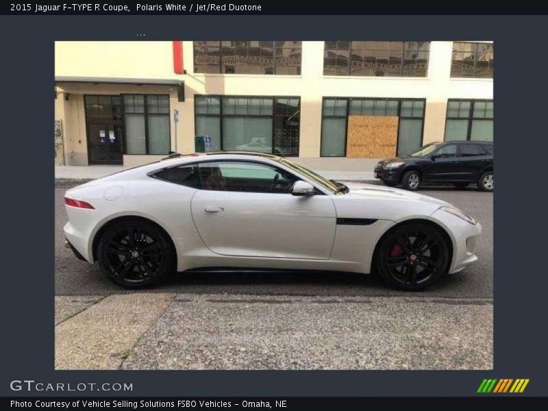 Polaris White / Jet/Red Duotone 2015 Jaguar F-TYPE R Coupe