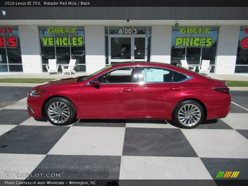Matador Red Mica / Black 2019 Lexus ES 350