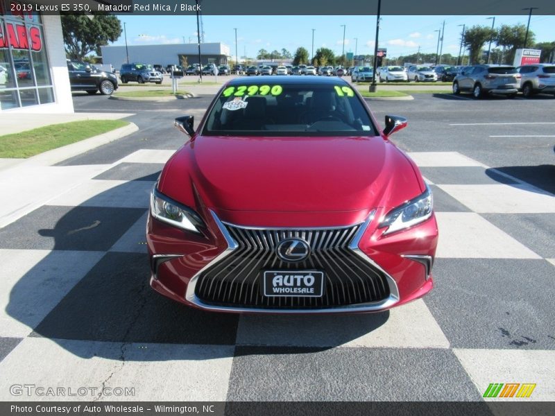 Matador Red Mica / Black 2019 Lexus ES 350