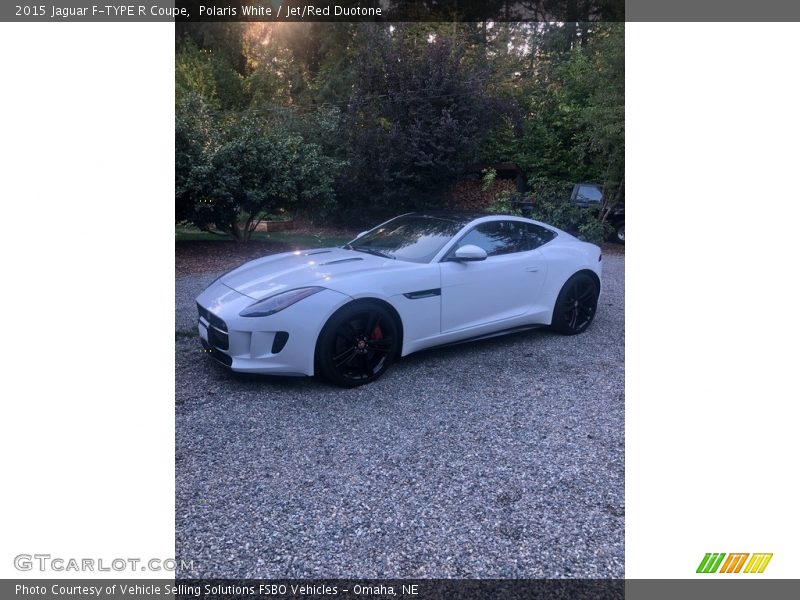 Polaris White / Jet/Red Duotone 2015 Jaguar F-TYPE R Coupe