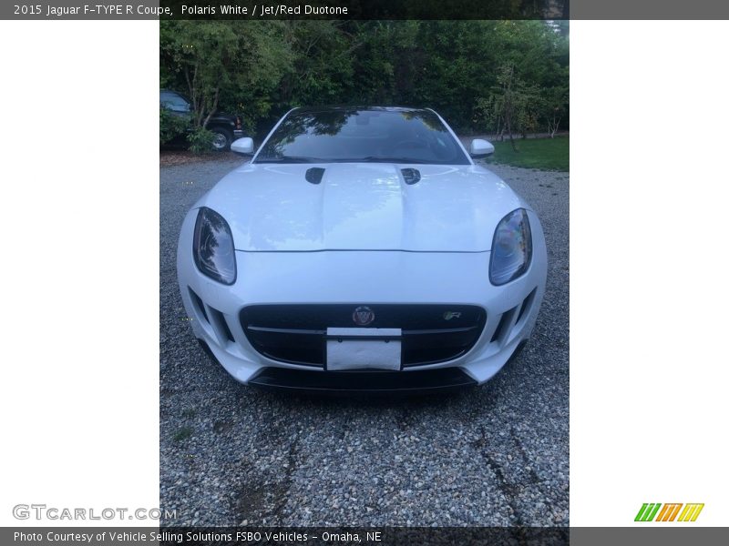 Polaris White / Jet/Red Duotone 2015 Jaguar F-TYPE R Coupe