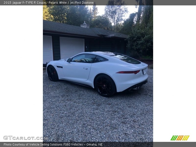 Polaris White / Jet/Red Duotone 2015 Jaguar F-TYPE R Coupe