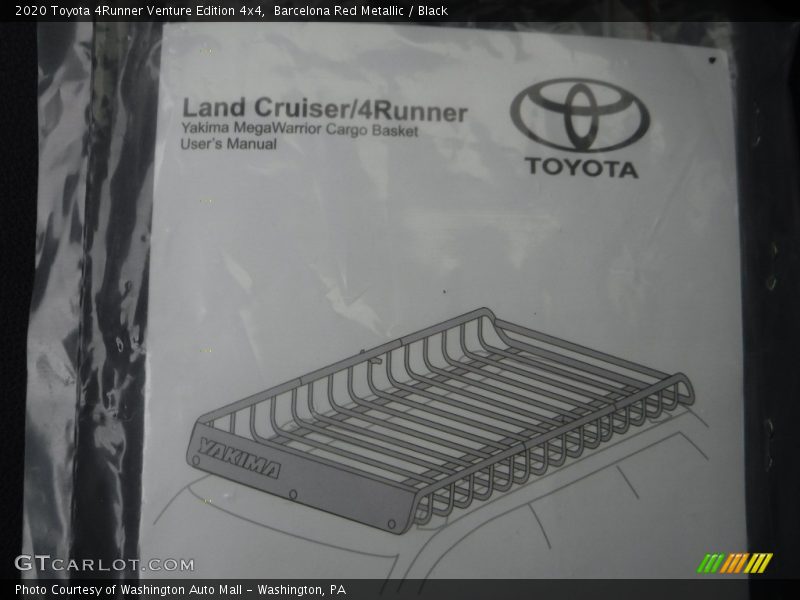 Barcelona Red Metallic / Black 2020 Toyota 4Runner Venture Edition 4x4