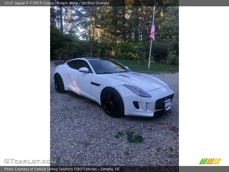 Polaris White / Jet/Red Duotone 2015 Jaguar F-TYPE R Coupe