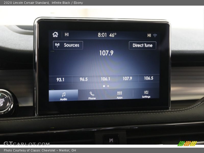 Infinite Black / Ebony 2020 Lincoln Corsair Standard