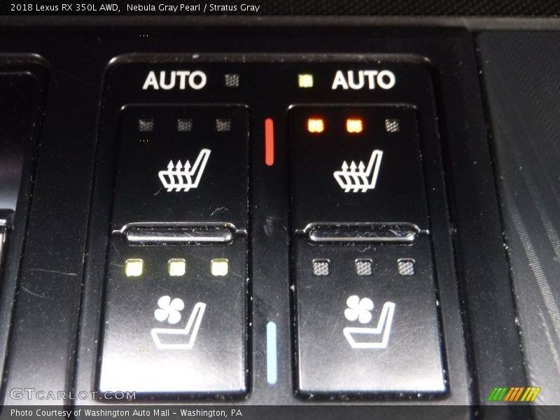 Nebula Gray Pearl / Stratus Gray 2018 Lexus RX 350L AWD