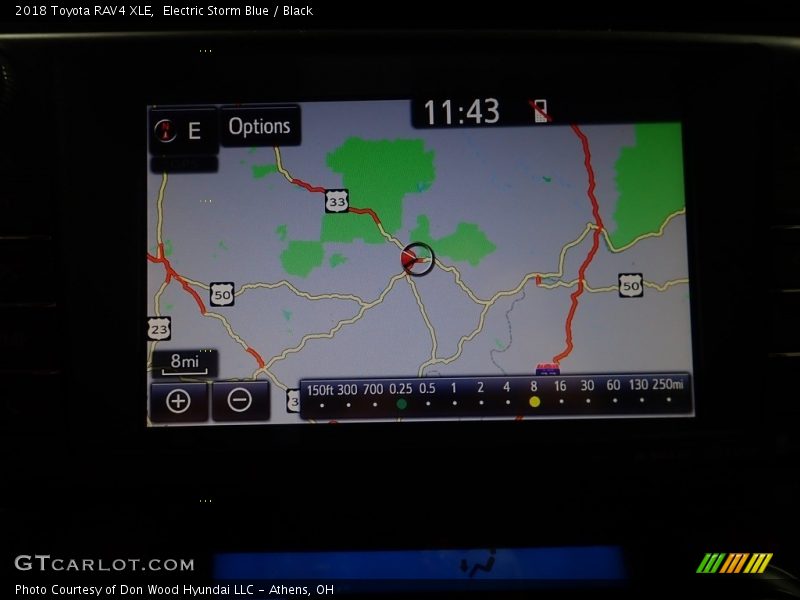 Electric Storm Blue / Black 2018 Toyota RAV4 XLE