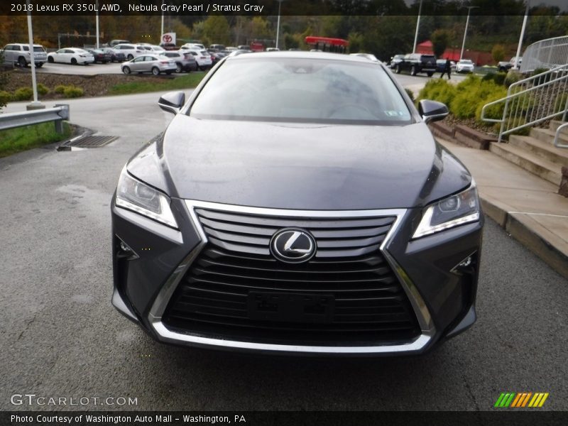 Nebula Gray Pearl / Stratus Gray 2018 Lexus RX 350L AWD