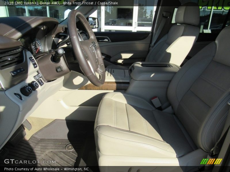 White Frost Tricoat / Cocoa/Shale 2018 GMC Yukon XL Denali 4WD