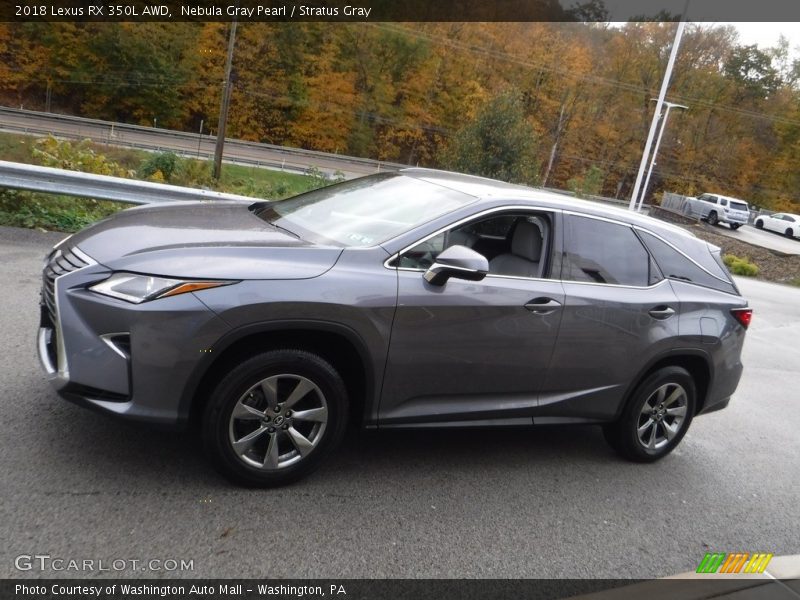 Nebula Gray Pearl / Stratus Gray 2018 Lexus RX 350L AWD