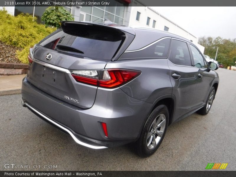 Nebula Gray Pearl / Stratus Gray 2018 Lexus RX 350L AWD