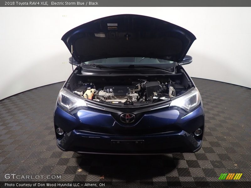 Electric Storm Blue / Black 2018 Toyota RAV4 XLE