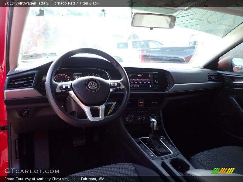 Tornado Red / Titan Black 2019 Volkswagen Jetta S