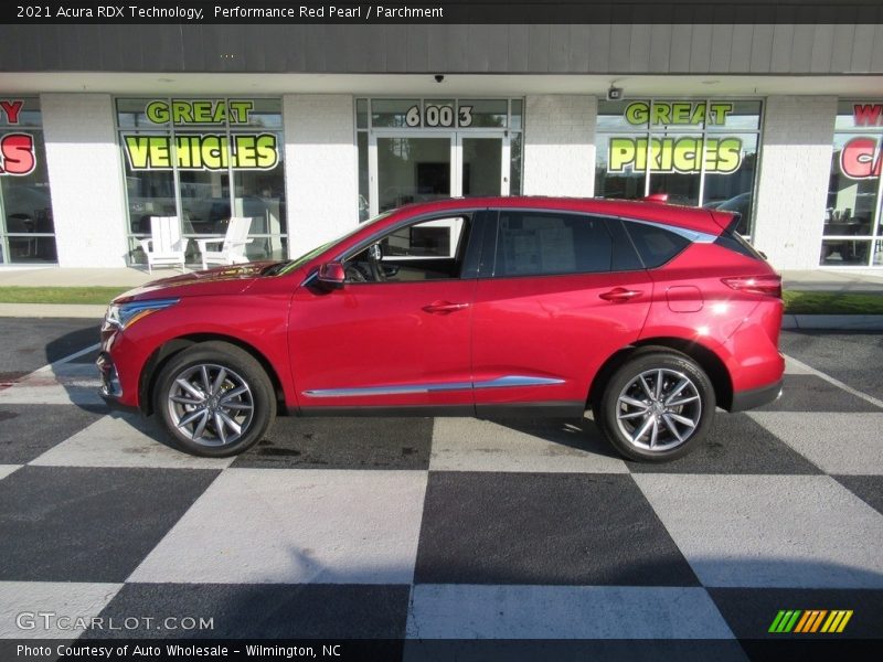 Performance Red Pearl / Parchment 2021 Acura RDX Technology