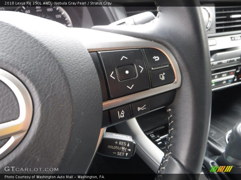 Nebula Gray Pearl / Stratus Gray 2018 Lexus RX 350L AWD