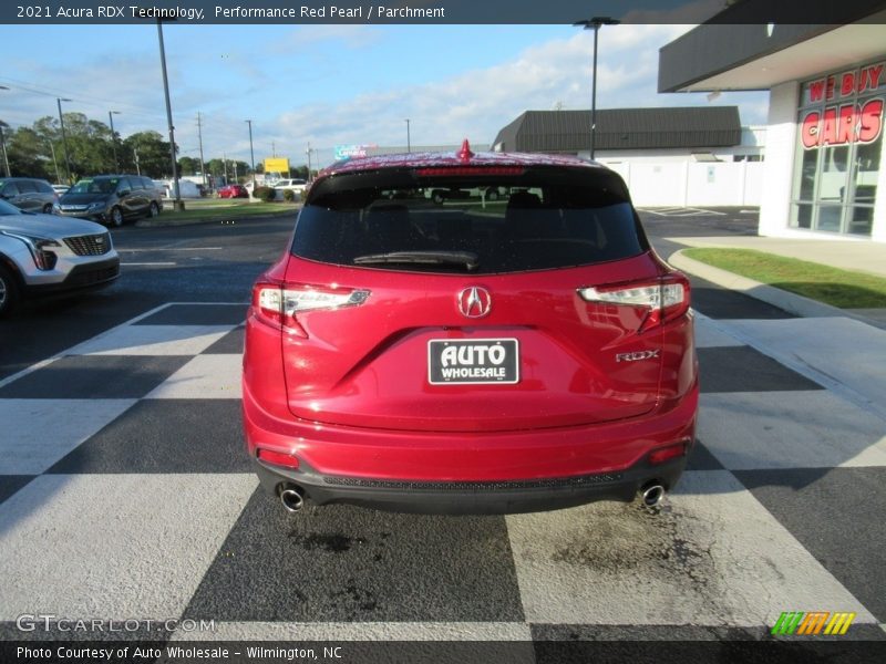 Performance Red Pearl / Parchment 2021 Acura RDX Technology