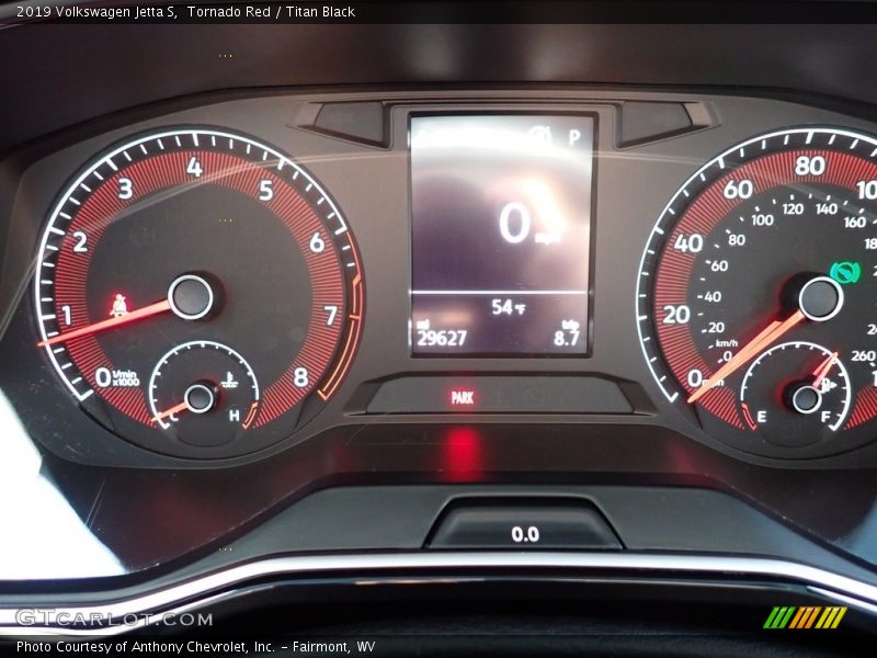 Tornado Red / Titan Black 2019 Volkswagen Jetta S
