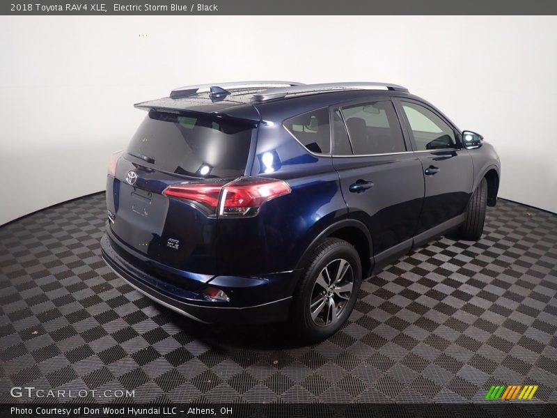 Electric Storm Blue / Black 2018 Toyota RAV4 XLE