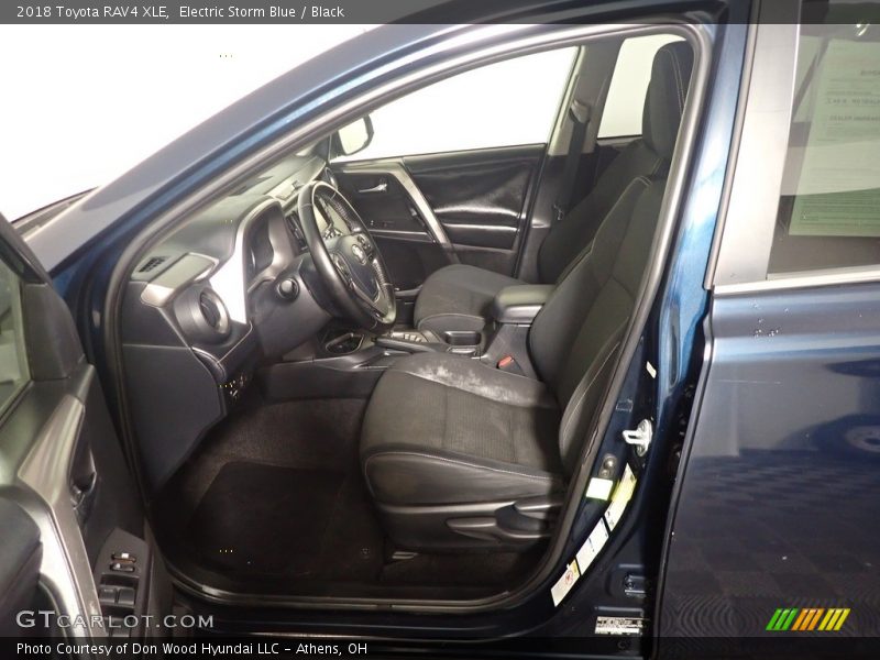 Electric Storm Blue / Black 2018 Toyota RAV4 XLE