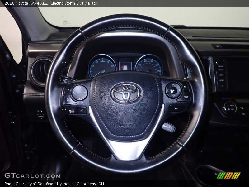 Electric Storm Blue / Black 2018 Toyota RAV4 XLE