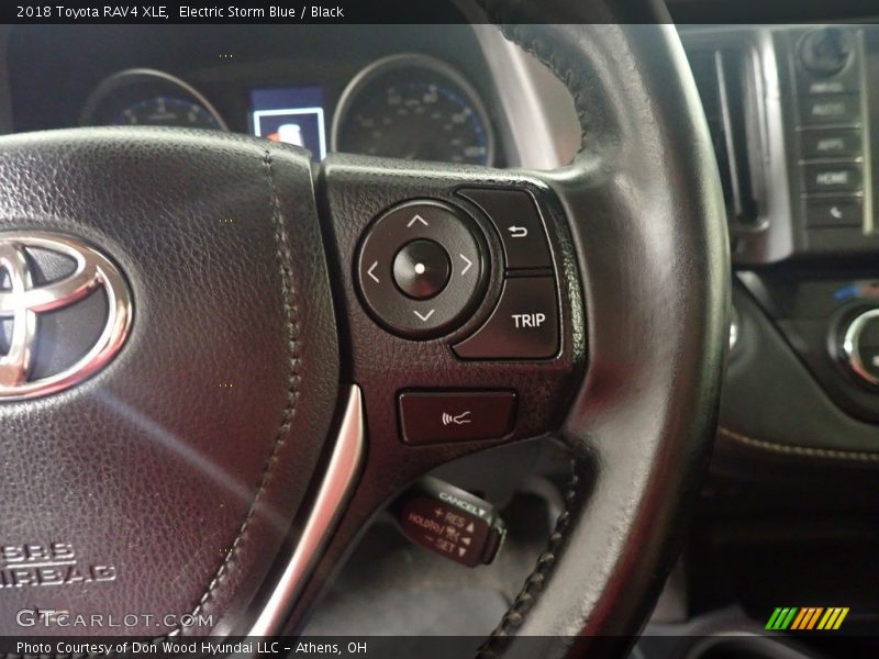 Electric Storm Blue / Black 2018 Toyota RAV4 XLE