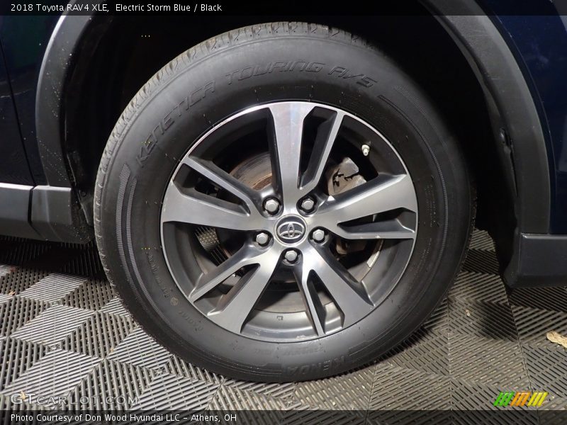 Electric Storm Blue / Black 2018 Toyota RAV4 XLE