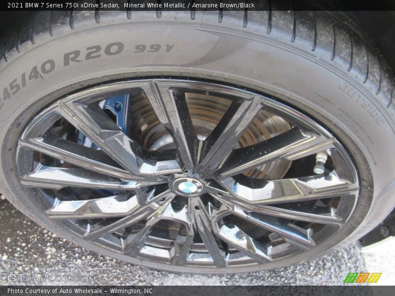 Mineral White Metallic / Amarone Brown/Black 2021 BMW 7 Series 750i xDrive Sedan