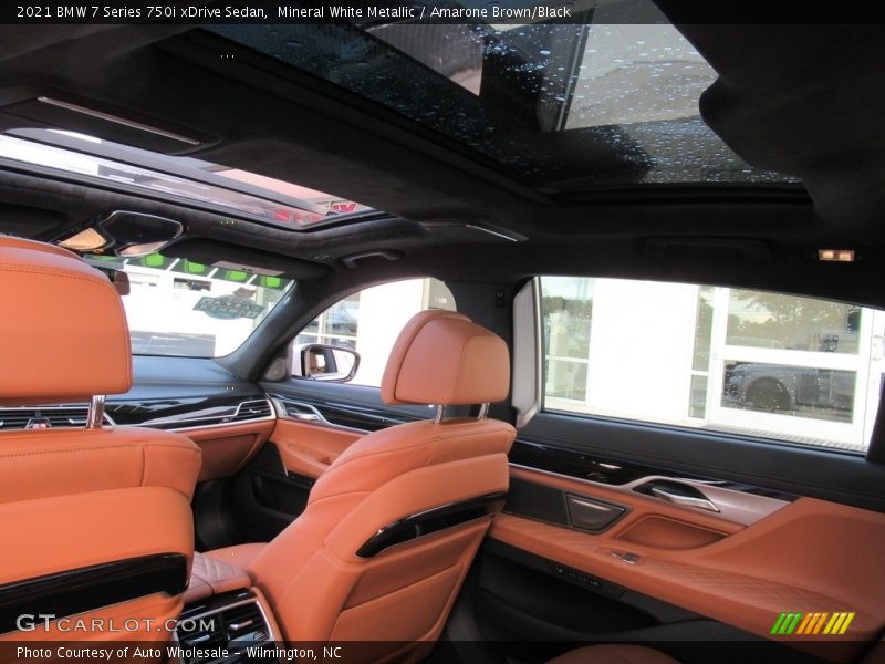 Mineral White Metallic / Amarone Brown/Black 2021 BMW 7 Series 750i xDrive Sedan