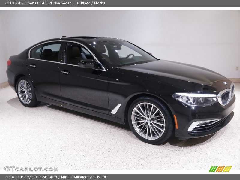 Jet Black / Mocha 2018 BMW 5 Series 540i xDrive Sedan